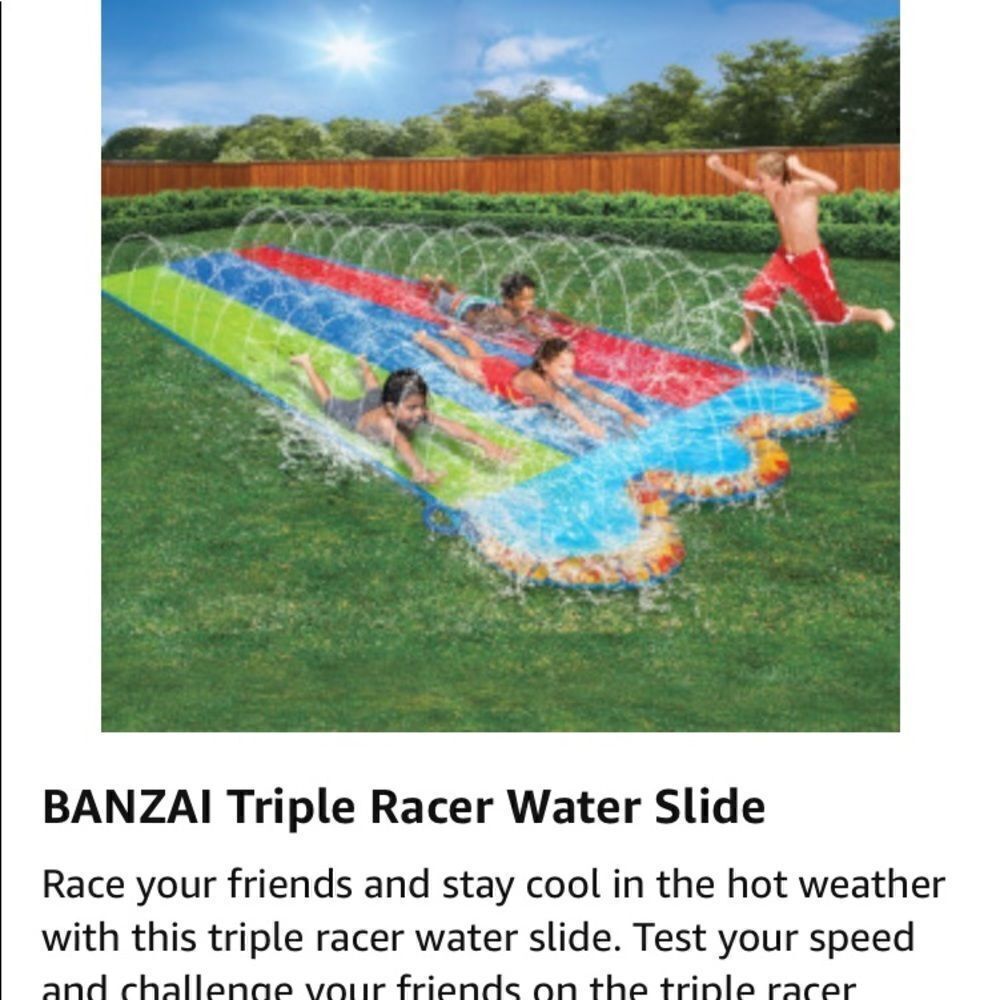 Banzai Triple Racer Water Slide - Picture 4 of 4
